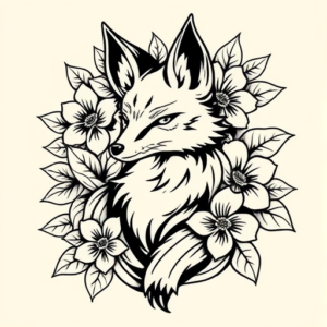 Hawaiian Fox Tattoo