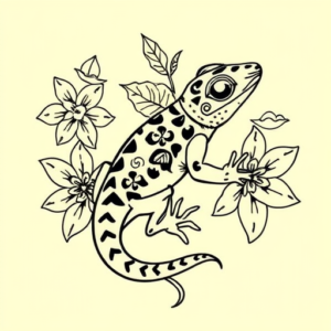 Hawaiian Gecko Tattoo