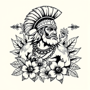 Hawaiian Gladiator Tattoo