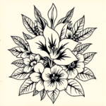 Hawaiian Gladiolus Tattoo