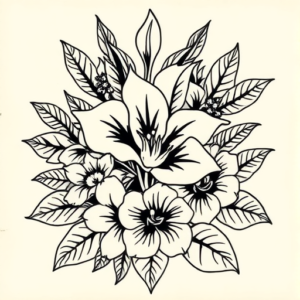 Hawaiian Gladiolus Tattoo