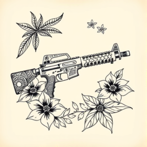 Hawaiian Glock Tattoo