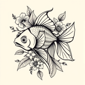 Hawaiian Goldfish Tattoo