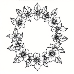 Hawaiian Halo Tattoo