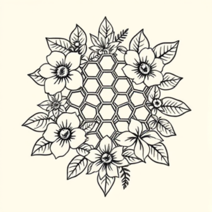 Hawaiian Honeycomb Tattoo