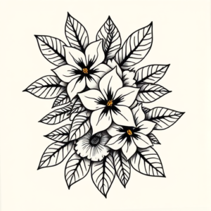 Hawaiian Honeysuckle Tattoo