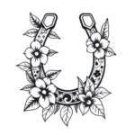 Hawaiian Horseshoe Tattoo