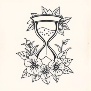 Hawaiian Hourglass Tattoo