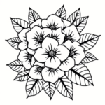 Hawaiian Hydrangea Tattoo