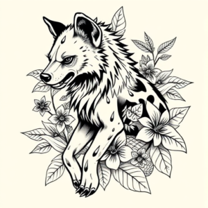 Hawaiian Hyena Tattoo