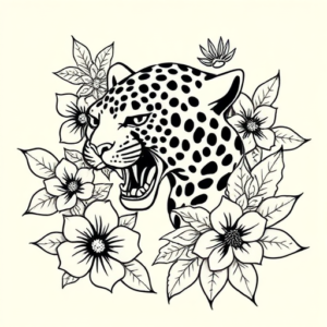 Hawaiian Jaguar Tattoo