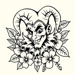 Hawaiian Jester Tattoo