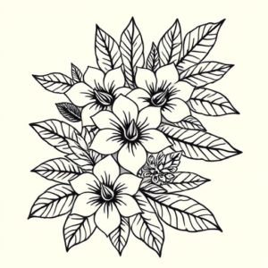 Hawaiian Jigsaw Tattoo