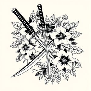 Hawaiian Katana Tattoo