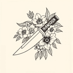 Hawaiian Knife Tattoo
