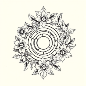 Hawaiian Labyrinth Tattoo