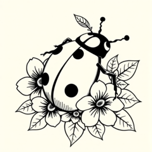 Hawaiian Ladybug Tattoo