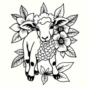 Hawaiian Lamb Tattoo