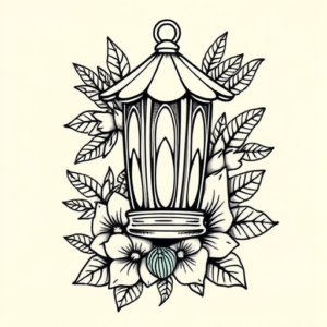 Hawaiian Lantern Tattoo