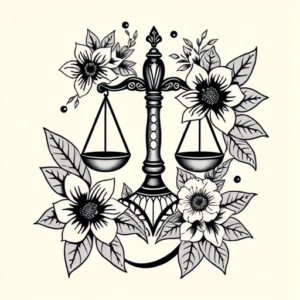 Hawaiian Libra Tattoo