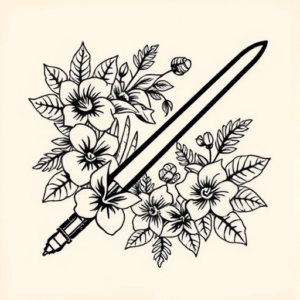 Hawaiian Lightsaber Tattoo