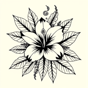 Hawaiian Lily Tattoo