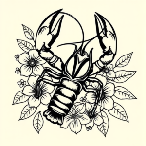 Hawaiian Lobster Tattoo