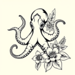 Hawaiian Octopus Tattoo
