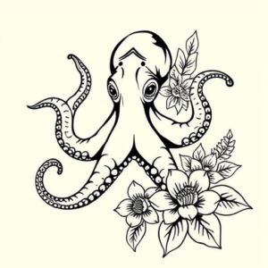 Hawaiian Octopus Tattoo