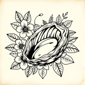 Hawaiian Oyster Tattoo