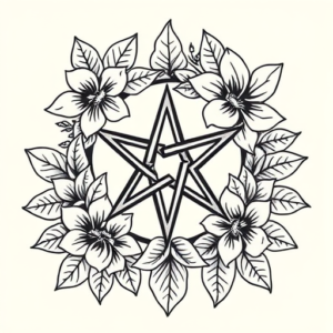 Hawaiian Pentagram Tattoo