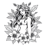 Hawaiian Persephone Tattoo