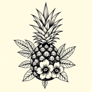 Hawaiian Pineapple Tattoo