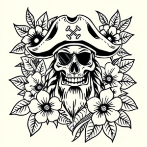 Hawaiian Pirate Tattoo