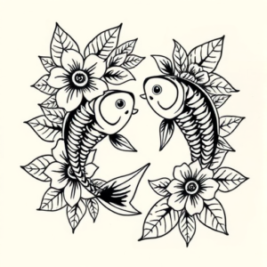 Hawaiian Pisces Tattoo