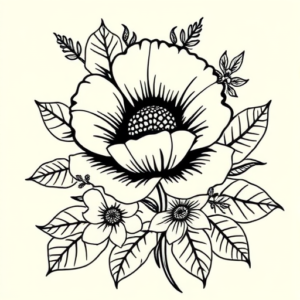 Hawaiian Poppy Tattoo