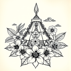 Hawaiian Pyramid Tattoo