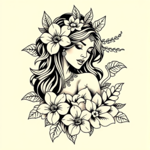 Hawaiian Queen Tattoo