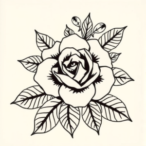 Hawaiian Rose Tattoo
