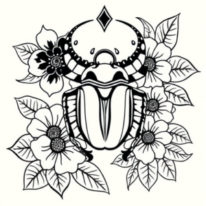 Hawaiian Scarab Tattoo