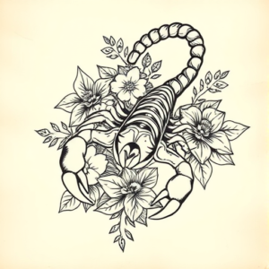 Hawaiian Scorpion Tattoo