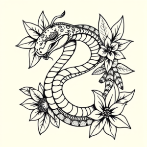 Hawaiian Serpent Tattoo