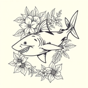 Hawaiian Shark Tattoo