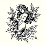 Hawaiian Siren Tattoo