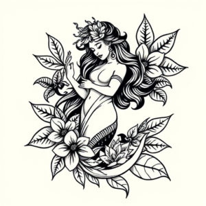 Hawaiian Siren Tattoo