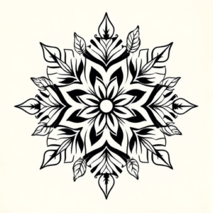 Hawaiian Snowflake Tattoo