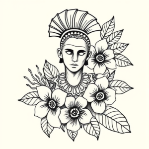 Hawaiian Spartan Tattoo