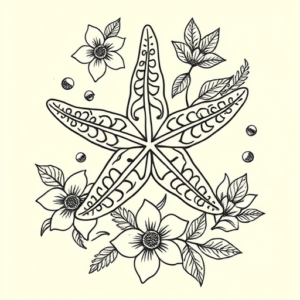 Hawaiian Starfish Tattoo