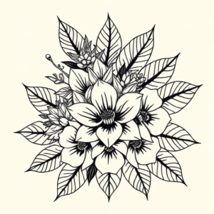 Hawaiian Succulent Tattoo