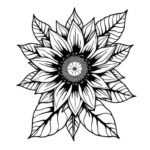 Hawaiian Sunflower Tattoo